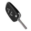 2 кнопки удаленного автомобильного брелока в виде чехла с необрезанным лезвием для Peugeot 307