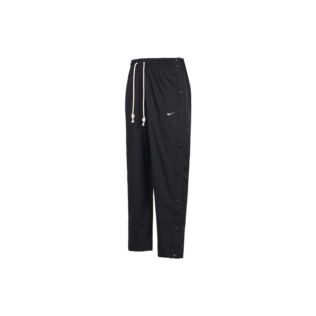 Nike Сплошной цвет с логотипом и эластичными повседневными брюками на пуговицах, мужские брюки черного цвета DQ6097-010