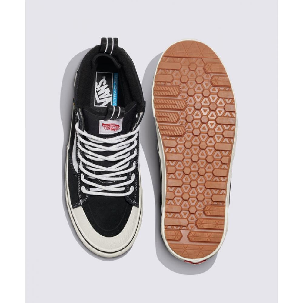 Vans Mte Skates Hi Водонепроницаемые черные настоящие белые Vn000cvt6bt1