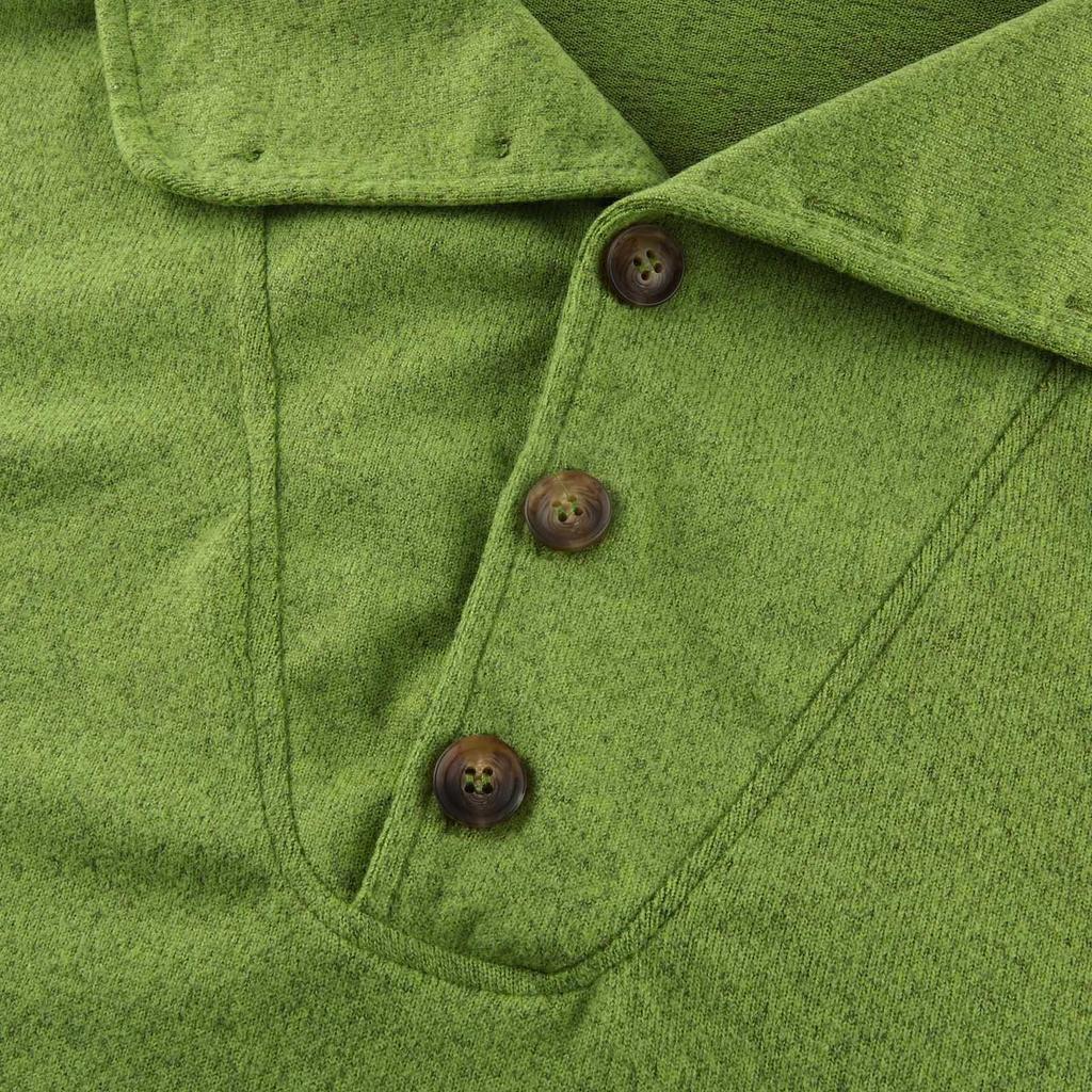 Женское осенне-зимнее однотонное пуловер с длинными рукавами и пуговицами с лацканами, повседневное платье