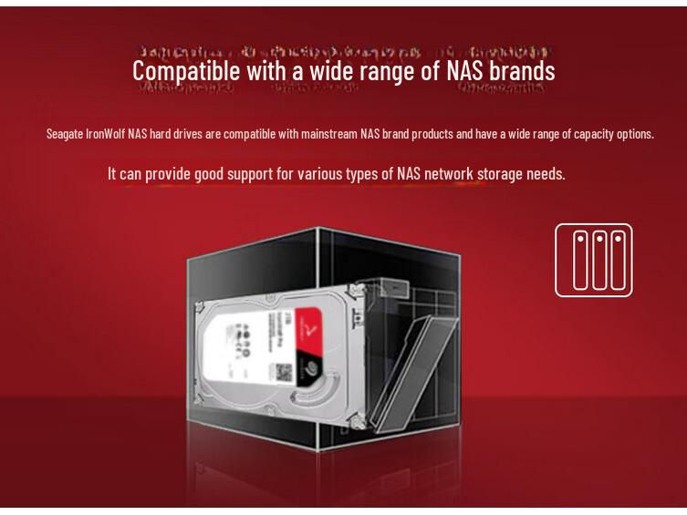 Seagate NAS Cool Wolf 3.5" SATA 2ТБ PMR CMR Вертикальный жесткий диск для сетевого хранения
