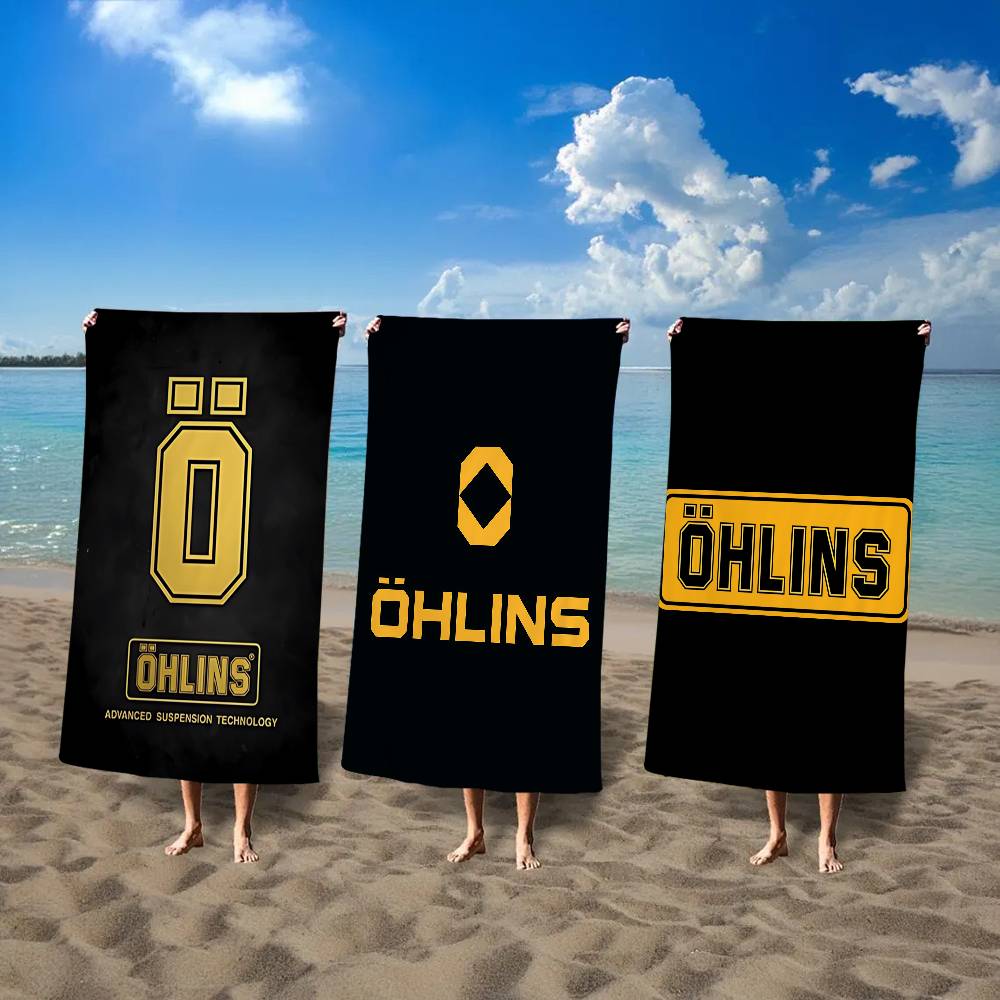Подвеска Логотип O-Ohlins Микрофибра Пляжное полотенце Впитывающее Быстросохнущее Мягкое Йога Плавание Курорт Альпинизм Полотенце