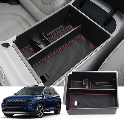 Органайзер для центральной консоли автомобиля, поднос для хранения в центральном подлокотнике, органайзер, аксессуары для декора для Hyundai Tucson NX4 Limited 2022