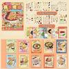 Warm Style Miniature Landscape Sticker PET Visual Stacking DIY Sticker Book 10 Scene 20 Sheets DIY Craft Cabin Scene Sticker