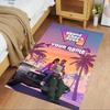 Grand Theft Auto Customize Text Area Rug Perfect for Dormitory Study room Balcony Outdoor Anti-slip Rug Office home decor Birthday/Christmas Gift