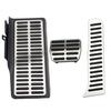 Color My Life Stainless Steel Car Fuel Gas Pedal Pads Foot Rest Pedals Cover for Volkswagen Vw New Jetta MK6 LHD Car