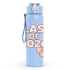 1PC Class Of 2026 Pink Script 750ml Color Plastic Sports Water Bottle Leakproof Flip Straw Lid Suitable for Sports Office Home Use