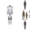 Stretchy Robot Armor Print Halloween Cosplay Jumpsuit Bodysuit Costume