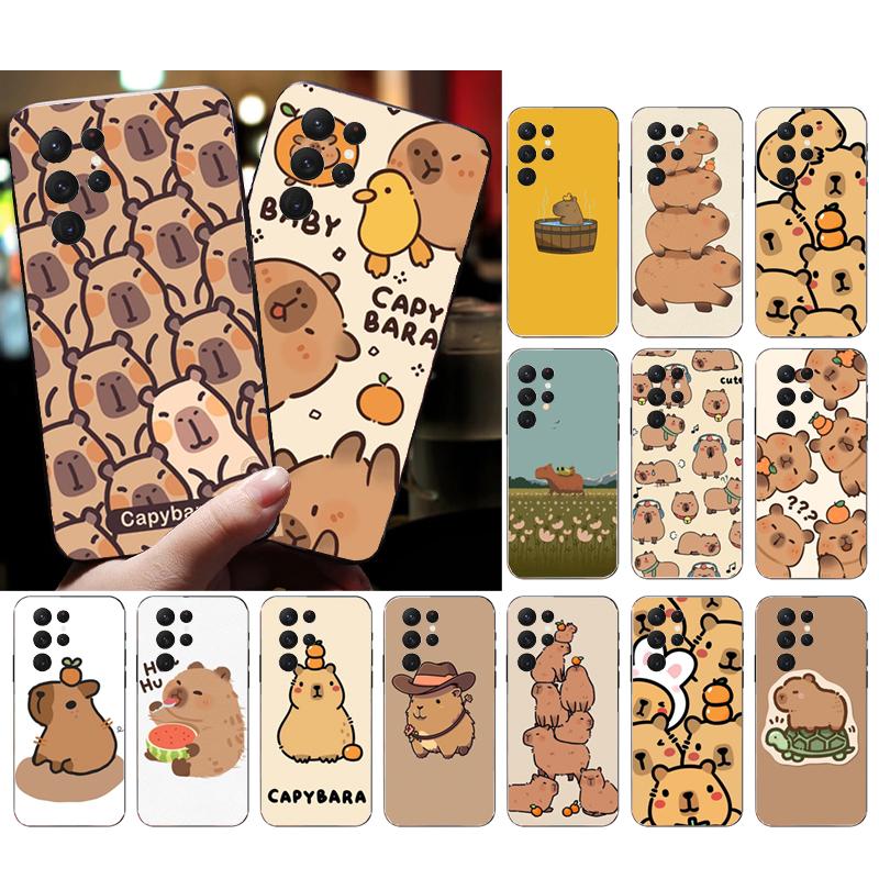 Милый чехол для телефона с капибарой для Samsung A52S A21S A33 A23 A13 A14 A32 A52 A53 A54 A51 A71 A15
