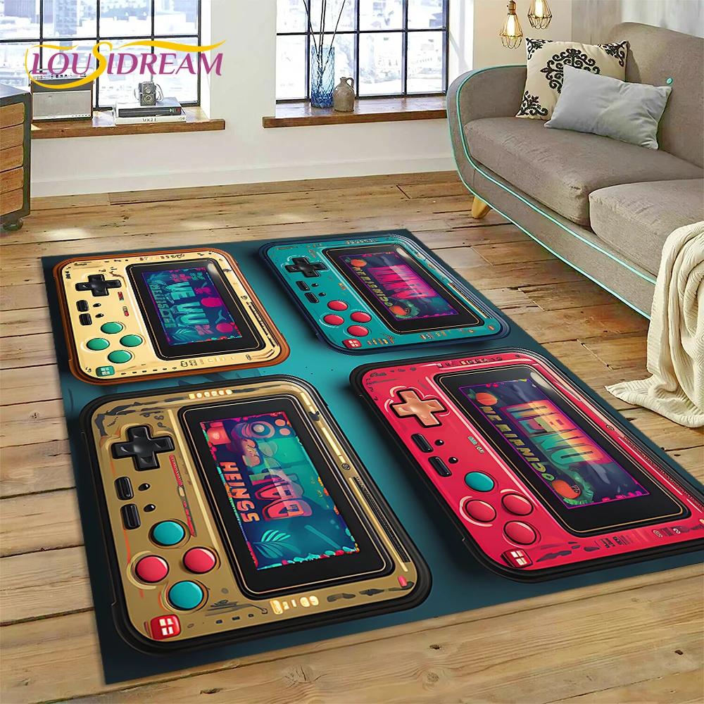 Ретро геймпад игровая консоль Game Boy мультяшный ковер ковер для спальни гостиная домашний диван украшение,детский большой декоративный напольный коврик