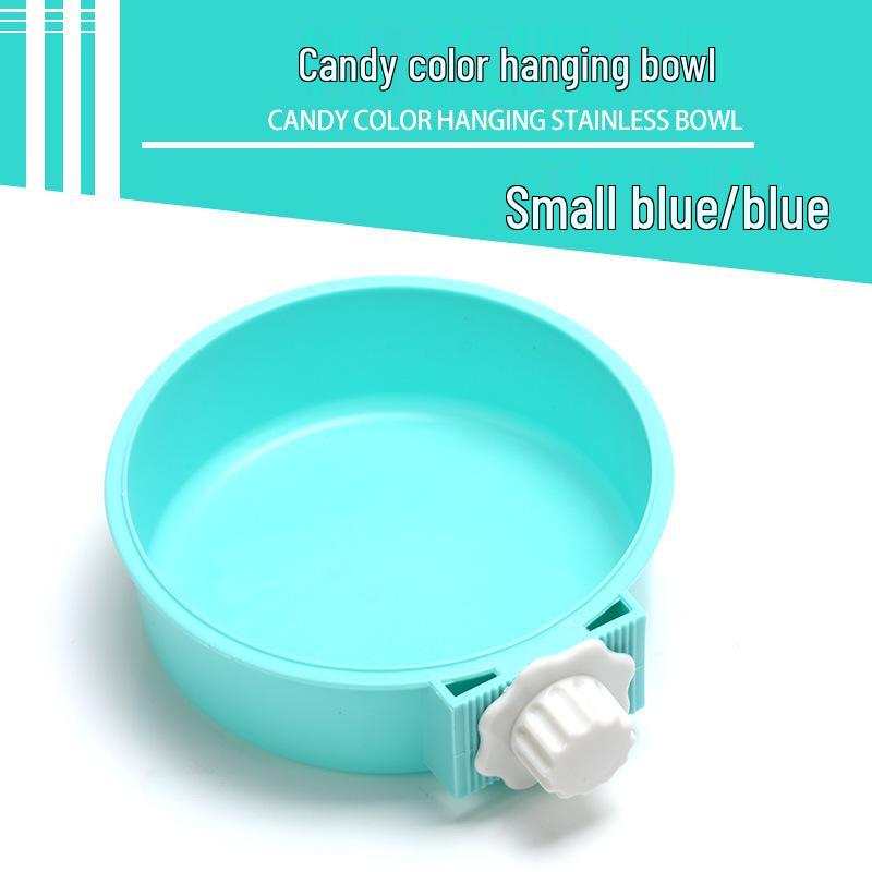 Подвесная миска из нержавеющей стали для кошек и собак - Дизайн "два в одном" с защитой от падения