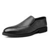 Fashion Spring New Versatile Black Men's Loafers Fashionable Men's Business Dress Shoes Lightweight Low Top Shoes Commuting Daily Shoes