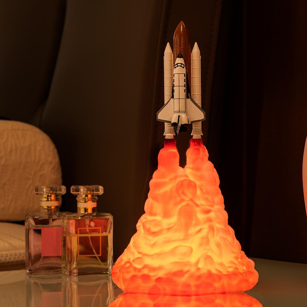 3D-печать Космический челнок Лампа USB LED Детский Ночник Декор для комнаты 110-220 В