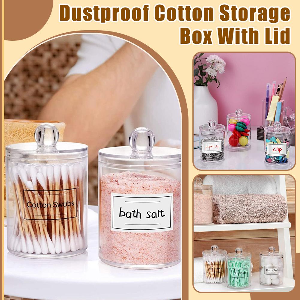 УПАКОВКА 4 держателя для ватных палочек, диспенсер для ватных шариков, ватных палочек для макияжа, ватных палочек, зубочисток M7V6