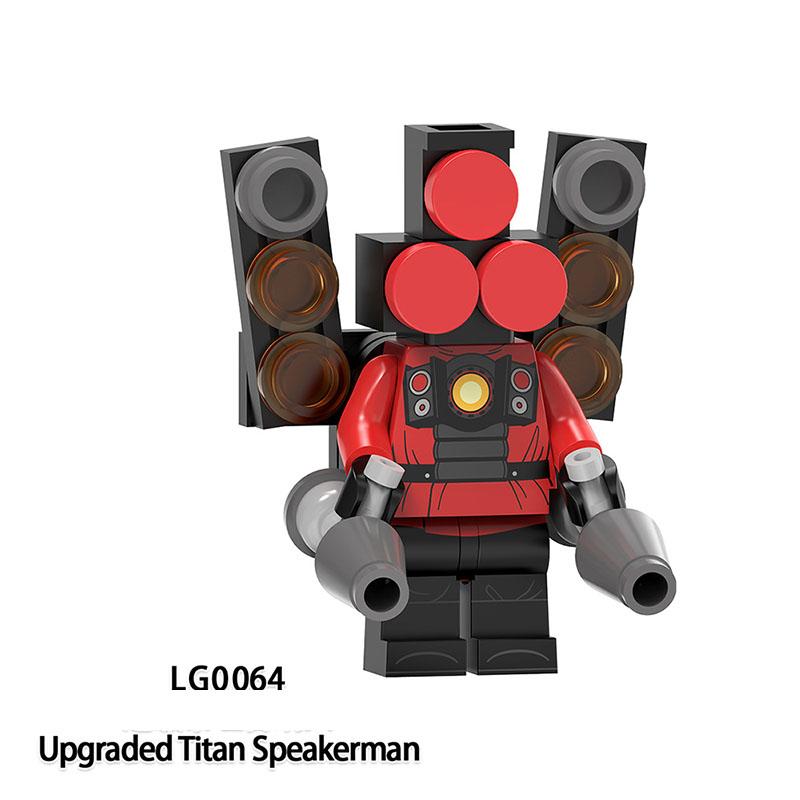 Скибиди Туалет Аниме Мультяшные Кубики Спикермен Телевизормен Оператор Экшн MOC Туалетмен против Монитора Конструктор Аудио