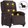 VidaXL Fauteuil de Massage Inclinable Électrique, Chaise de Relaxation avec Dossier et Repose-pied Réglables, Siège de 3204157