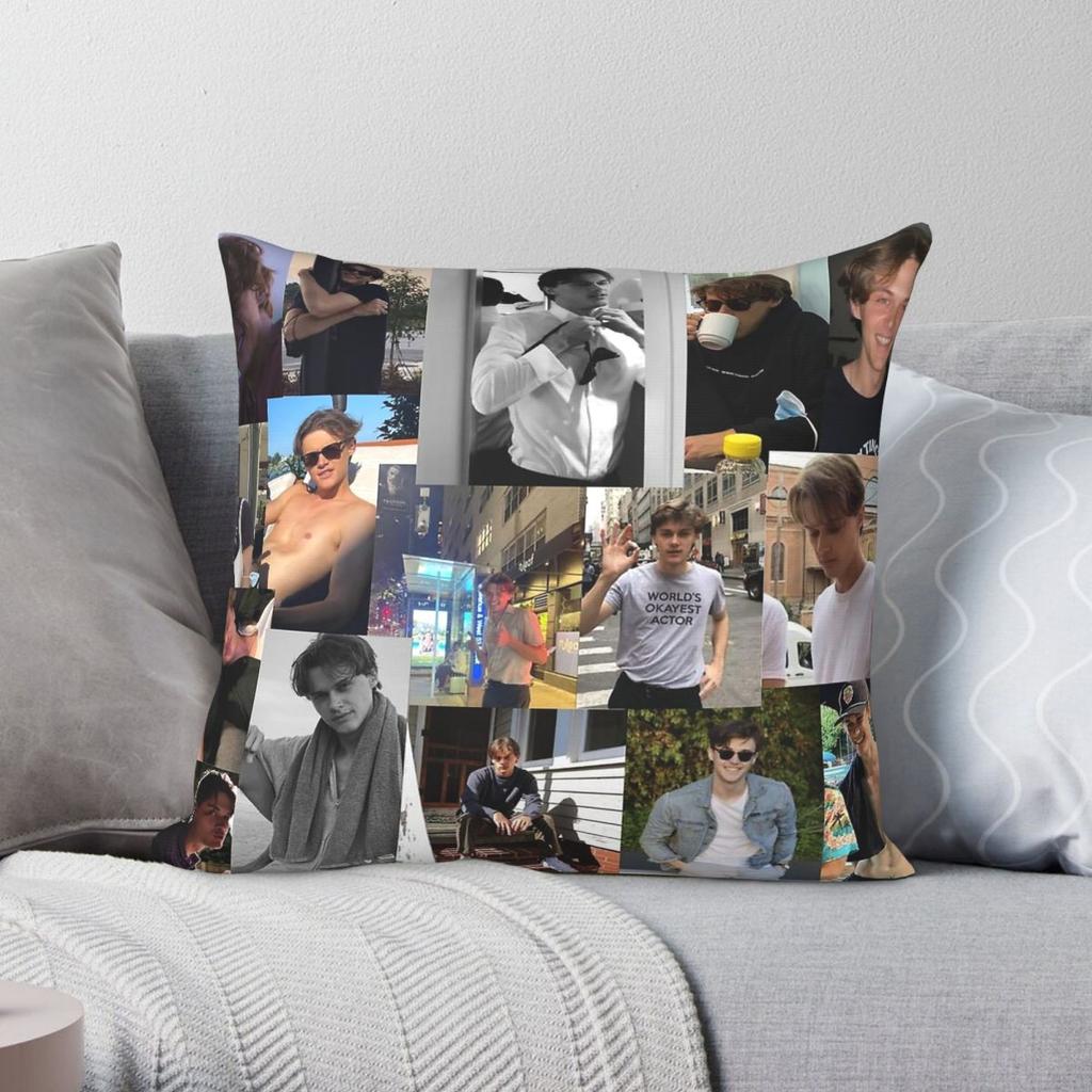 Christopher Briney Collage Square Pillowcase Polyester Linen Velvet Printed Zip Decorative Pillow Case Sofa Cushion Cover