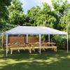 VidaXL Reception Tent Gazebo Patio Canopy Garden Marquee Outdoor Pavilion Terrace Belvedere 48499