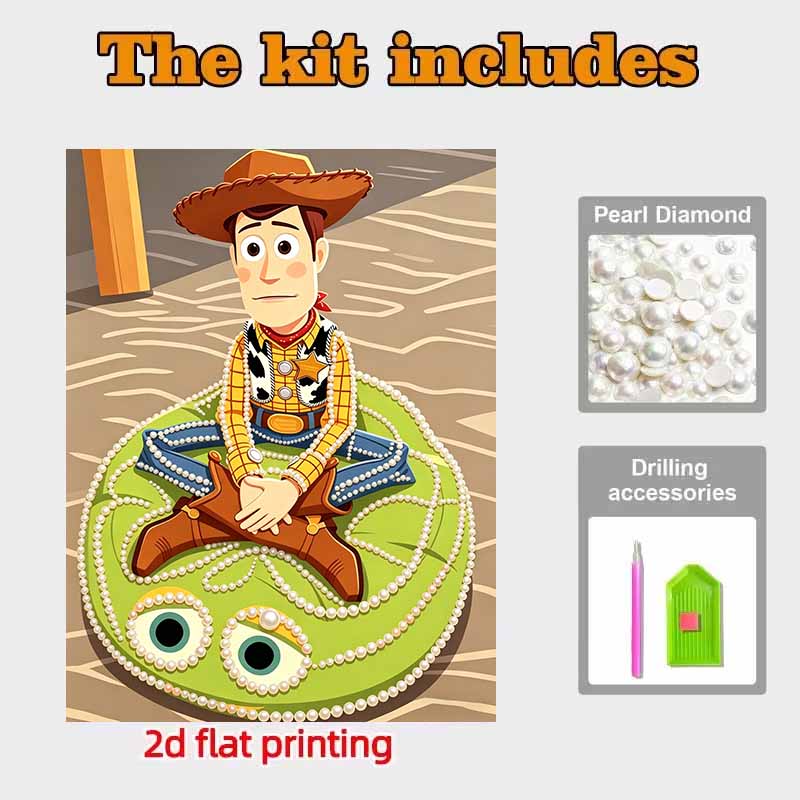 Disney Pearl Painting Toy Story Woody DIY Pearl Painting Gem Art Pearl Dot Painting Picture Crafts Adult Beginner Gifts Home Decor