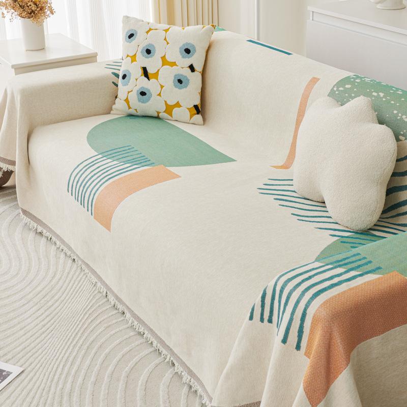 Chenille Sofa Cover Four Seasons Universal Simple Modern Rental House Dust-proof Sofa Towel Cat-proof Sofa Cover Blanket