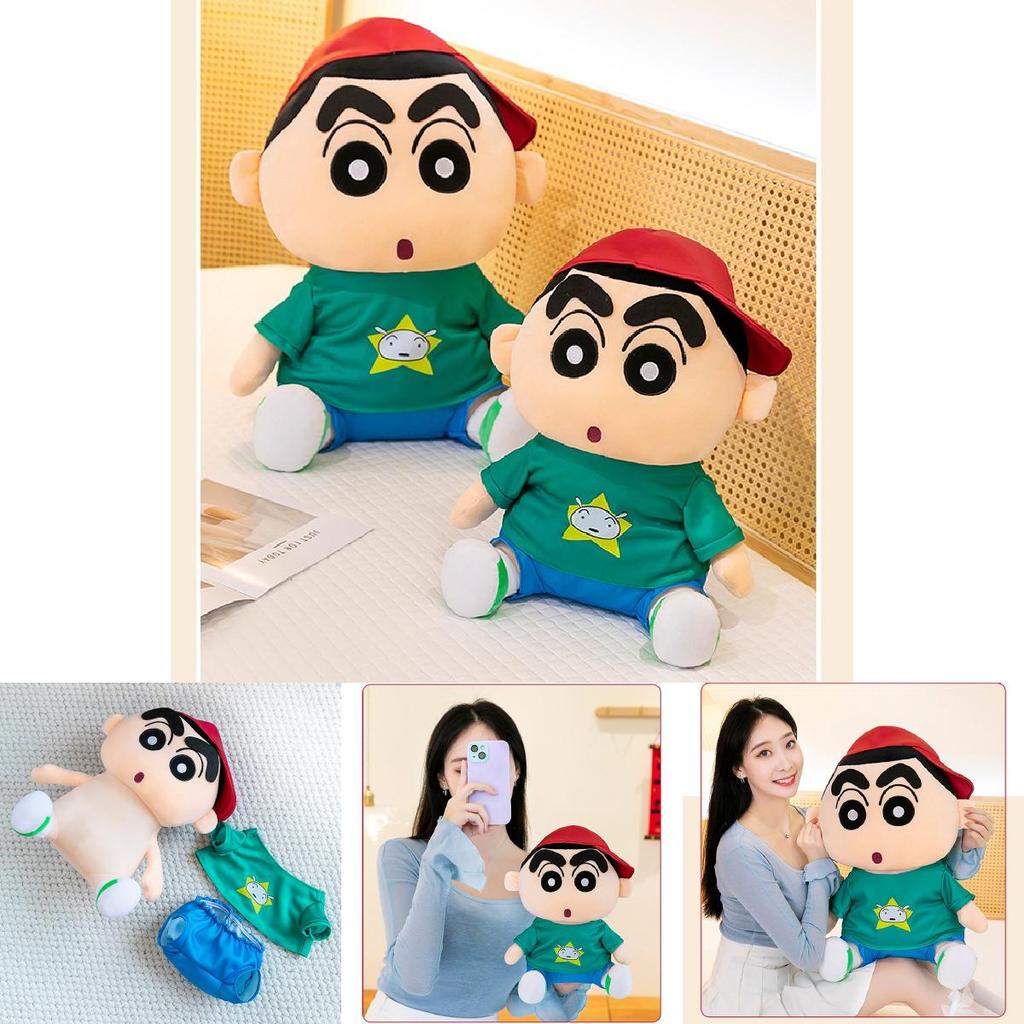 Adorable Crayon Shin Chan Plush Toy In Hoodie Design Soft And Cuddly Doll For Kids