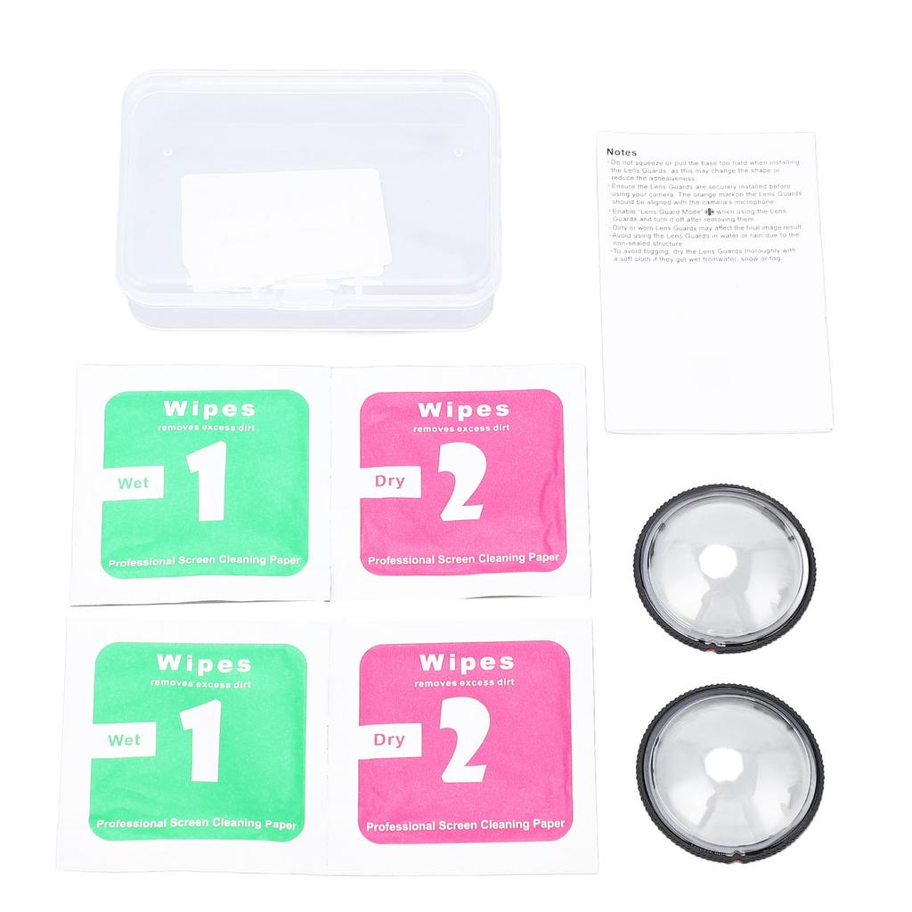 2PCS Lens Guard for ONE X4 Plastic Anti Scratch Panoramic Action Camera Lens Protector Cover for Photography