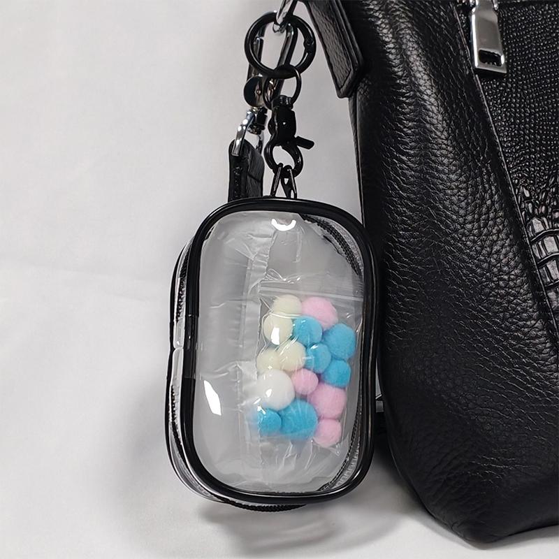 Кукольный дисплей Прозрачный ящик для хранения Мешочек Mystery Box Брелок Сумка Милая кукольная сумка Организация с плюшевым мячом Пылезащитный чехол