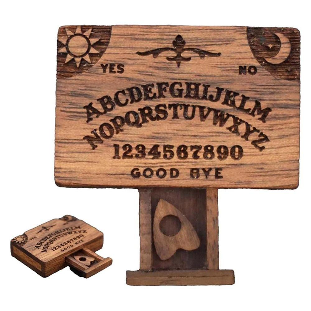 Handmade Wooden Miniatures Talking Spirit Board Emotional Love Drawer New Ouija Board with Drawer