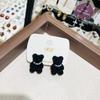 Флокированные Плюшевые Жемчужные Серьги-Гвоздики Мишка Каваи Коричневые Хаки Животные Серьги для Женщин Девушек Корейские Серьги Бижутерия Brincos Подарки