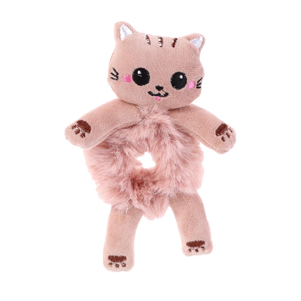 Cute Hair Scrunchie Girl Cartoon Frog Panda Cat Rabbit Rubber Hair Elastic Hair Hair Ties Ponta C7S2
