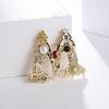 Enamel Brooch Pin Muti-Color Fashion Letter Shape Women Brooch Pin for Party