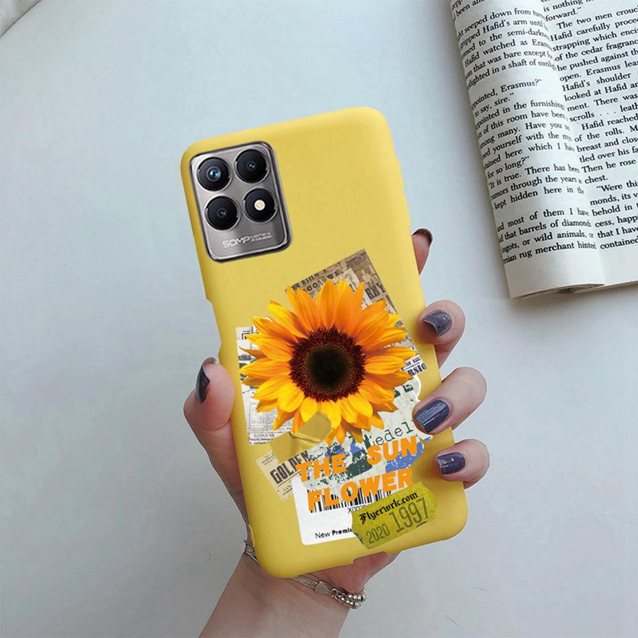 For Realme Narzo 50 Case RMX3286 Cute Painted Soft Silicone Back Cover for OPPO Realme Narzo 50 Phone Case Bumper Narzo50 Coque