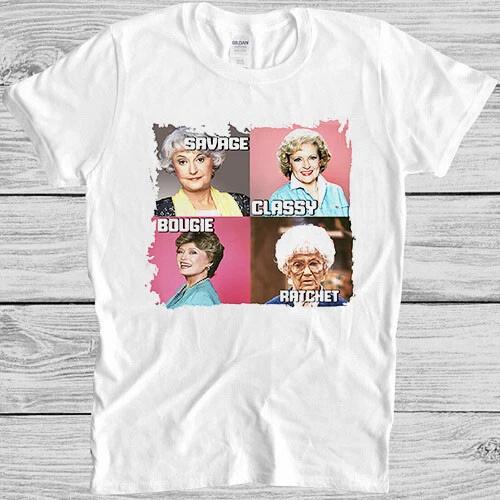 Golden Girls Dorothy Blanche Rose Sophia Sitcom TV Cult Gift Tee T Shirt 4024