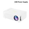 1080P Portable Mini Projector Usb Power Supply For Home Cinema Outdoor Camping Wired Phone Connection 100 Inches Screen Display