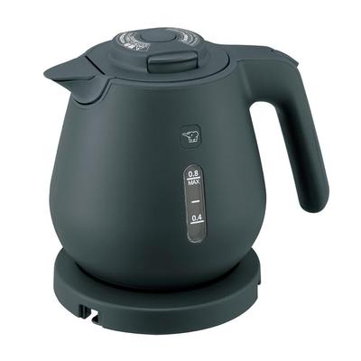 Электрический чайник Zojirushi 600 Вт для гостиничных и постоялых дворов, пылезащитный, черный, 0,8 л, дизайн, чистый, блок, CK-DH08-BM