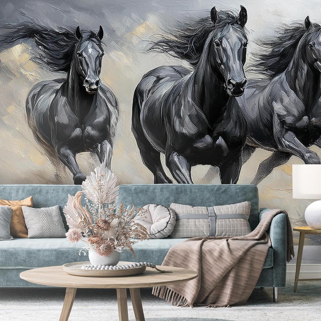 Wallpaper Galloping horses