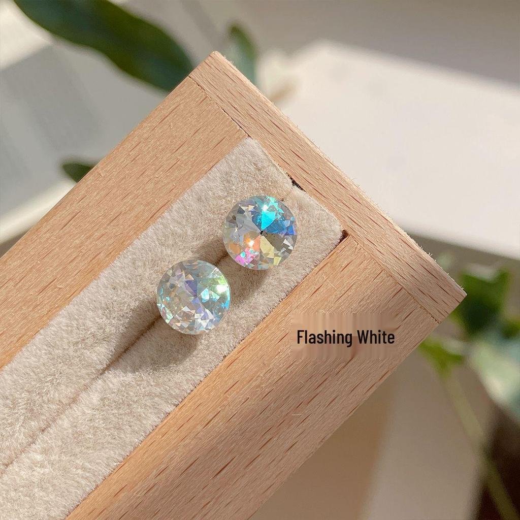 Вспышка Millennium восьмигранные серьги-гвоздики с розой из циркония для женщин - индивидуальный многогранный изысканный дизайн