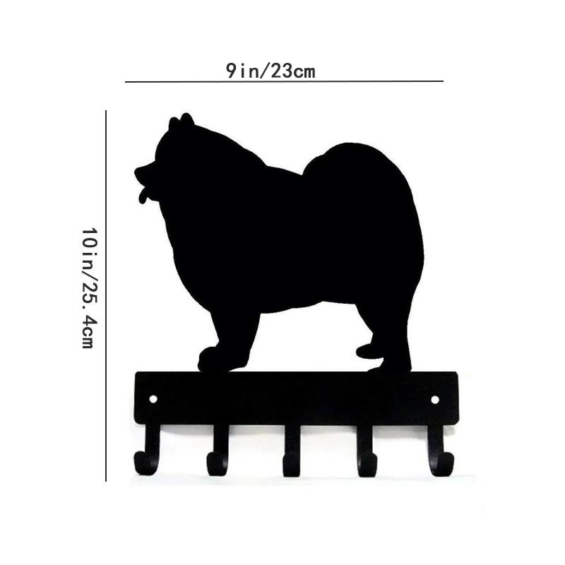 1pc Samoyed Dog Key Rack Hanger - 6 Inch Wide/9 Inch Wide Metal Wall Art Storage rack,Hook for wall,Iron Art,Coat Hanger