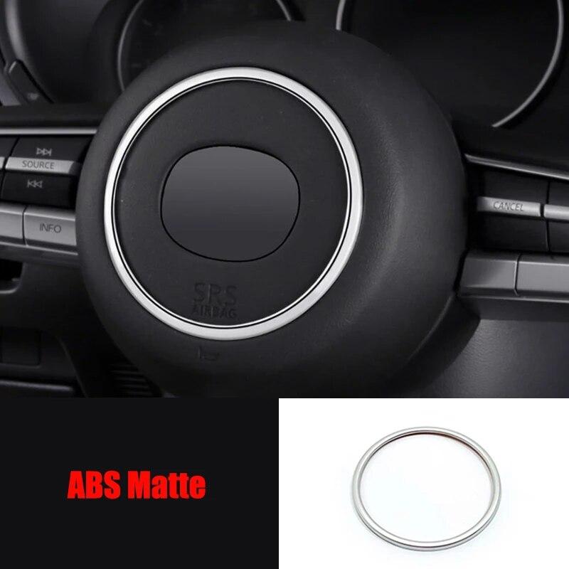 ABS матовый для Mazda cx-30, автомобильный руль, кнопка, рамка, декоративная крышка, накладка, аксессуары для стайлинга автомобилей