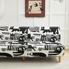 High Quality Printed Pattern Dustproof Sofa Bed Cover Stretch Futon Slipcover For Living Room New Style Home Decoration