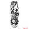 1 PC 480*170MM Large Temporary Tattoos Sleeve for Men Women Full Arm Selleve Tattoos Temporary Realistic Fake Wolf Tiger Lion Tattoo