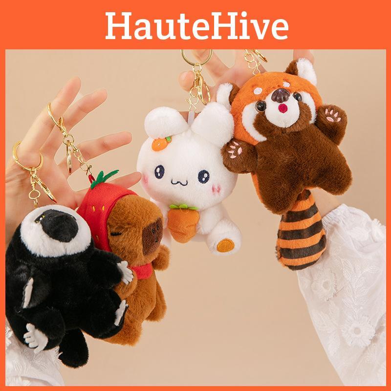 Animal Plush Cartoon Toy Capybara Rabbit Soft Filling Doll Backpack Keychain