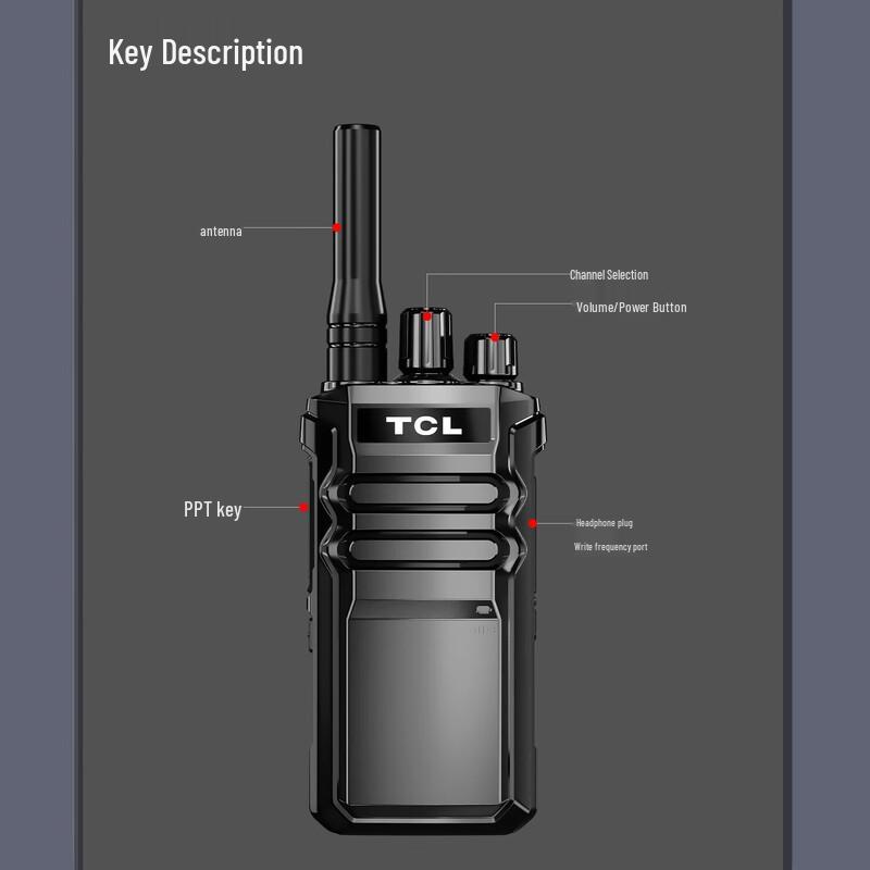 TCL HT3 Plus High-Power Outdoor Walkie-Talkie (CN version)