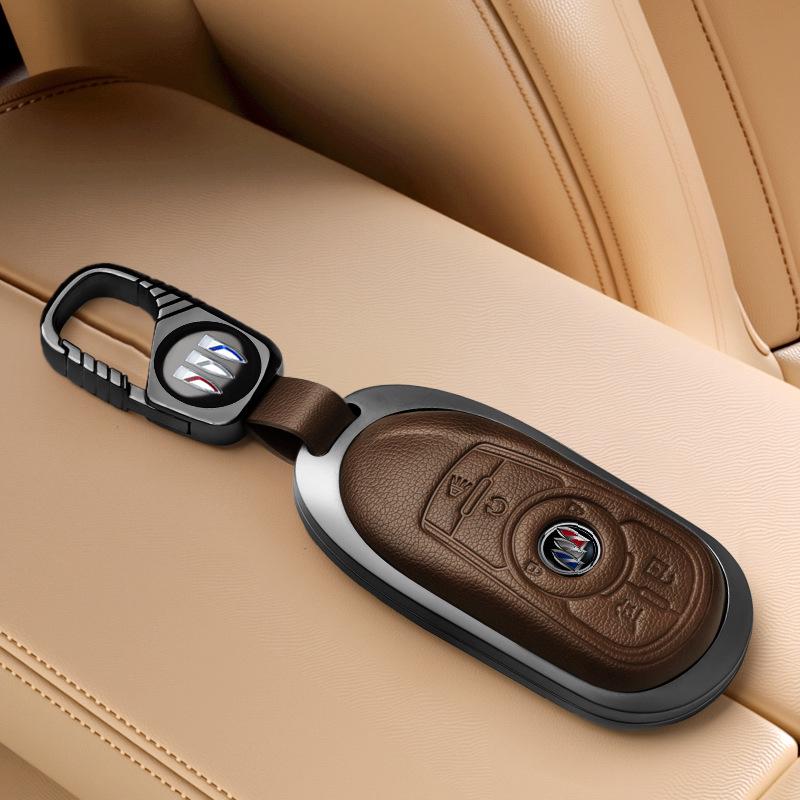 Совместимый чехол для ключей для Buick Encore, Envision, Regal, Envision GX/Flag Моделей, Дизайн с пряжкой-ракушкой.