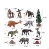 12 Pieces Mini Prehistoric Animal Model Ancient Figurines Primitive Men Toy