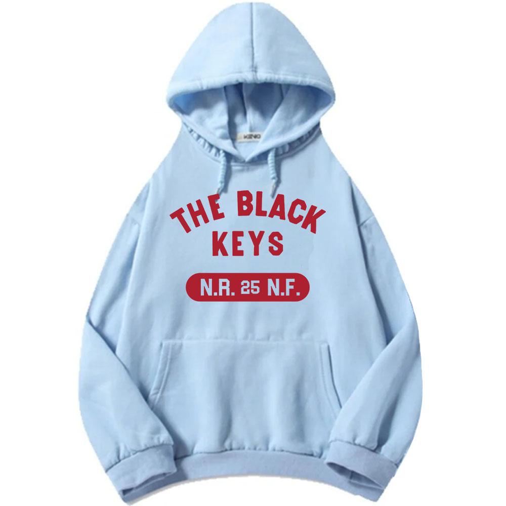 The Black Keys NRNF Худи с длинным рукавом Флис Мужская толстовка с капюшоном Повседневная Унисекс Уличная одежда Тяжелый Ментальный Стиль Пуловер