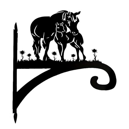 Металлический настенный крючок с покрытием, вешалка для растений, настенный крючок в виде силуэта животного, антикоррозийный кронштейн для подвешивания растений в помещении и на открытом воздухе, кормушки для птиц, фонари