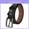Genuine Leather Belt With Classic Pin Buckle For Casual And Formal Wear