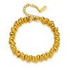 Fashion Creative Metal Circle Beaded Bracelet Vintage Stainless Steel Bracelet Jewelry