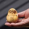 Резьба по массиву дерева Мини-фигурки буддийских деятелей патриарха Дамо Ручная резьба Художественное произведение Буддийские фигурки
